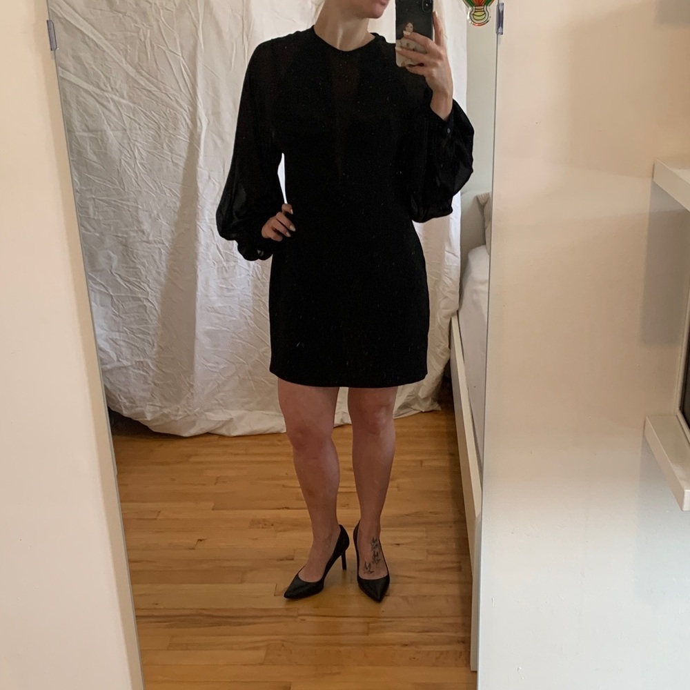 Robert Rodriguez Black Long Sleeve Dress